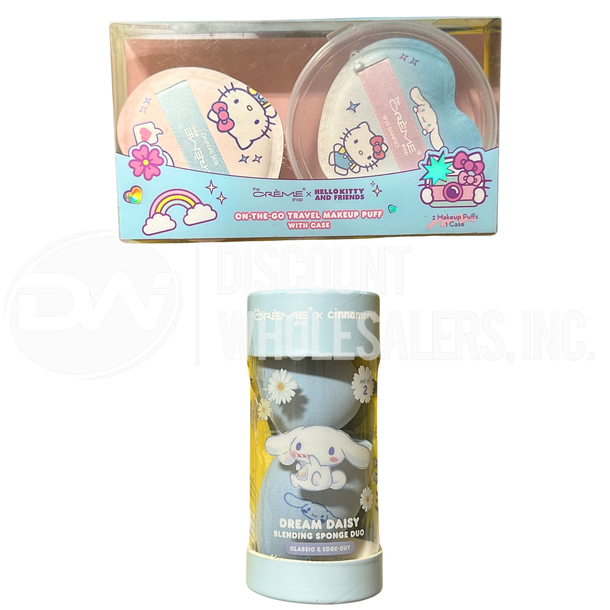 The Creme Shop Assorted Mirrors, Blending Sponges Different Sizes (75 Pcs Lot)