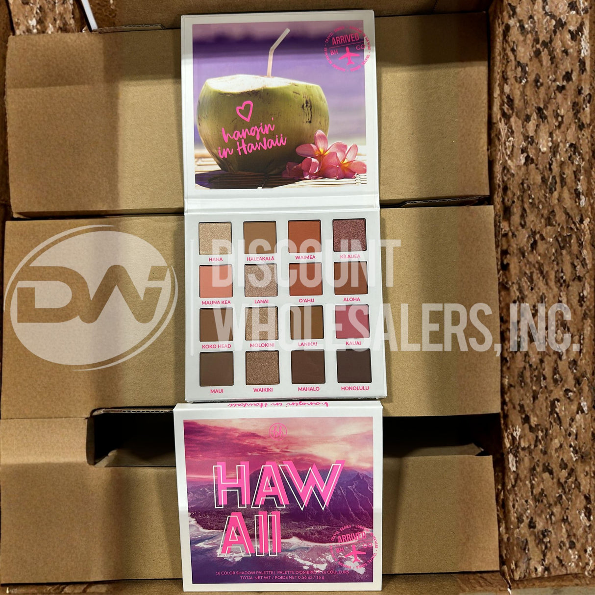 BH Cosmetics Hangin In Hawaii 16 Color Shadow Eyeshadow (72 Pcs Lot)