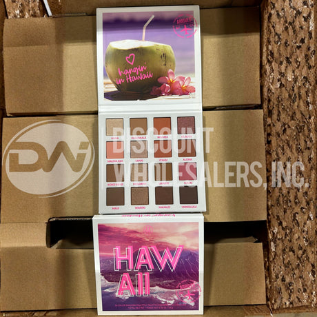 BH Cosmetics Hangin In Hawaii 16 Color Shadow Eyeshadow (72 Pcs Lot)