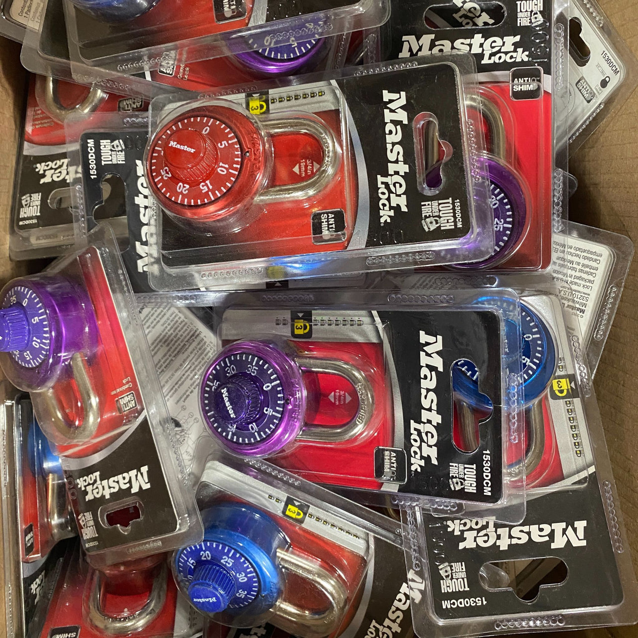 Master Lock Anti Shim Different Colors 3/4in 19mm