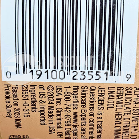 Jergens Natural Glow Medium To Deep 7.5 FL (120 Pcs Lot)