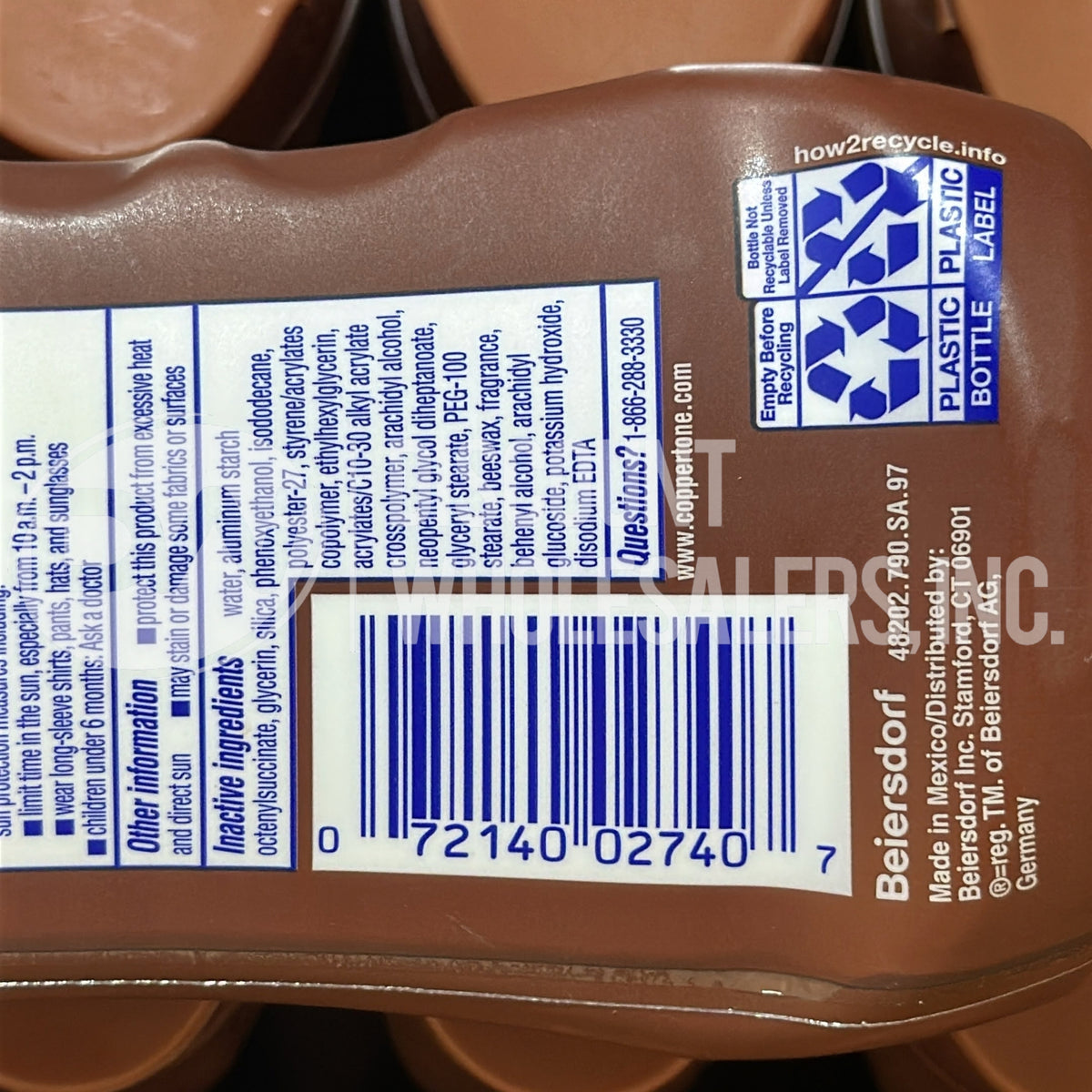 Coppertone Tanning Sunscreen Lotion, Water Resistant Body Sunscreen SPF 15 (50 Pcs Lot)