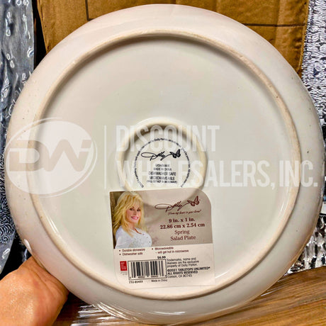 Dolly Spring Salad Plate 9in. x 1 in. 22.86 Cm x 2.54 Cm (48 Pcs Lot)
