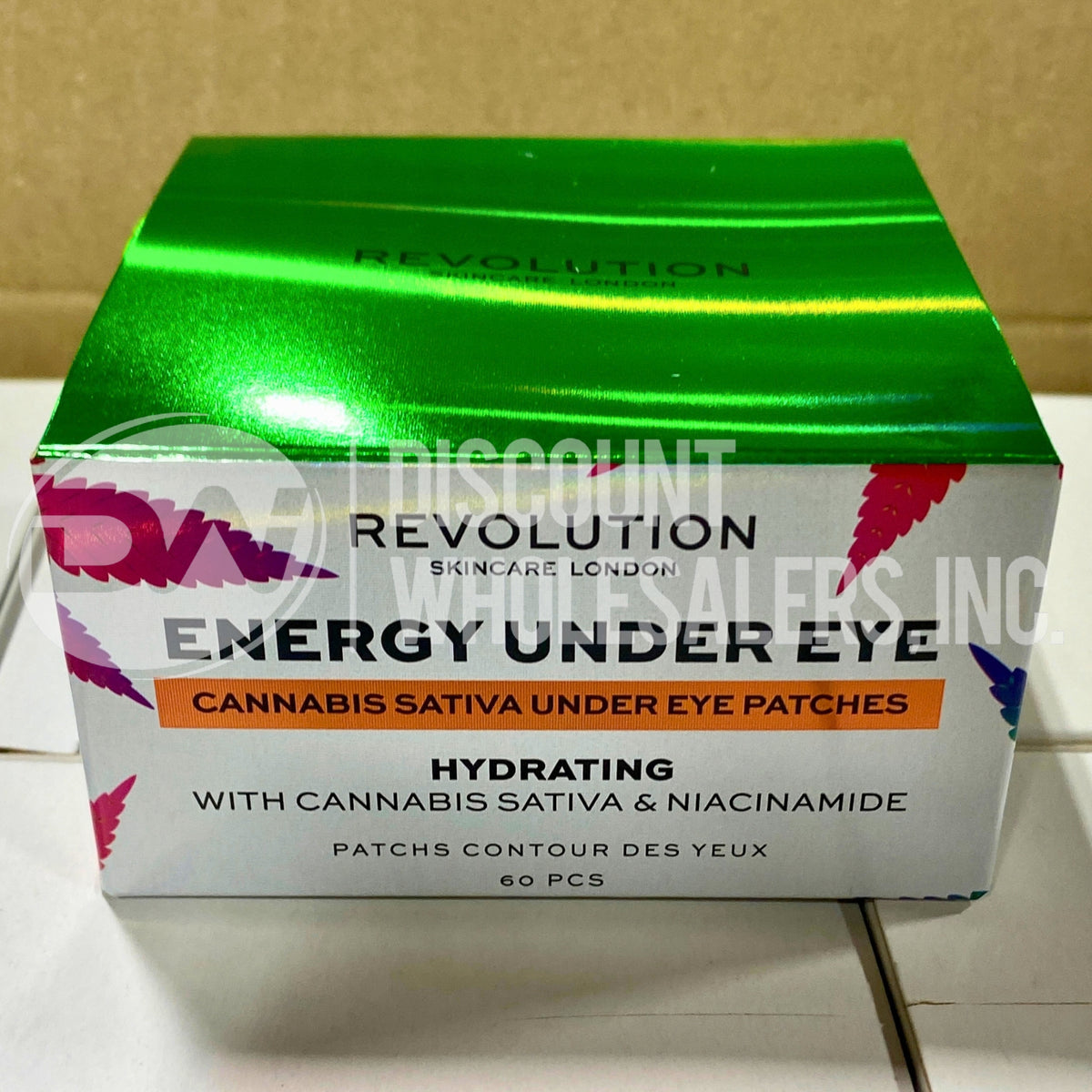 Revolution Energy Under Eye Patches Hydrating With Cannabis Sativa & Niacinamide (80 Pcs Lot)