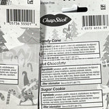 Chapstick Hot Chocolate Candy Cane Sugar Cookie .15 oz Lip Balm Mix (100 Pcs Lot)