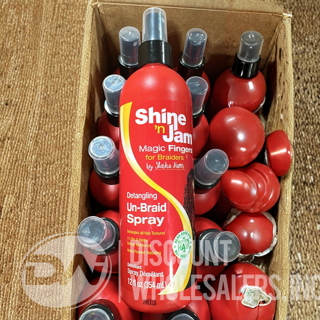 Shine 'n Jam Magic Fingers Un-Braid Spray 12 oz Mix (70 Pcs Lot)