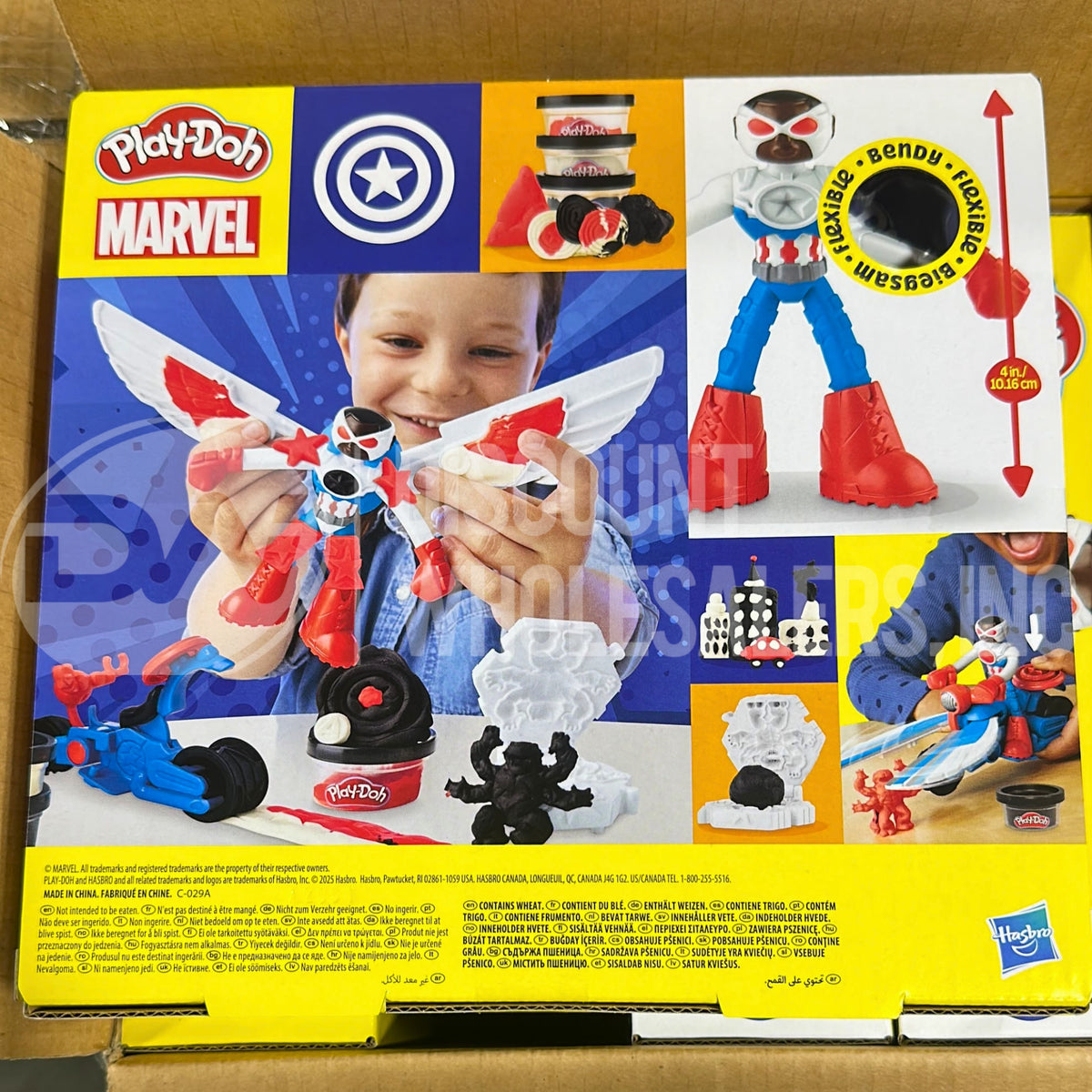 Play-Doh Marvel Captain America Moto-Slicer Action Bike Bendy Figure (48 Pcs Lot)