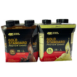 Optimum Nutrition Gold Standard Protein Shake Chocolate And Vanilla 4-11 FL OZ 