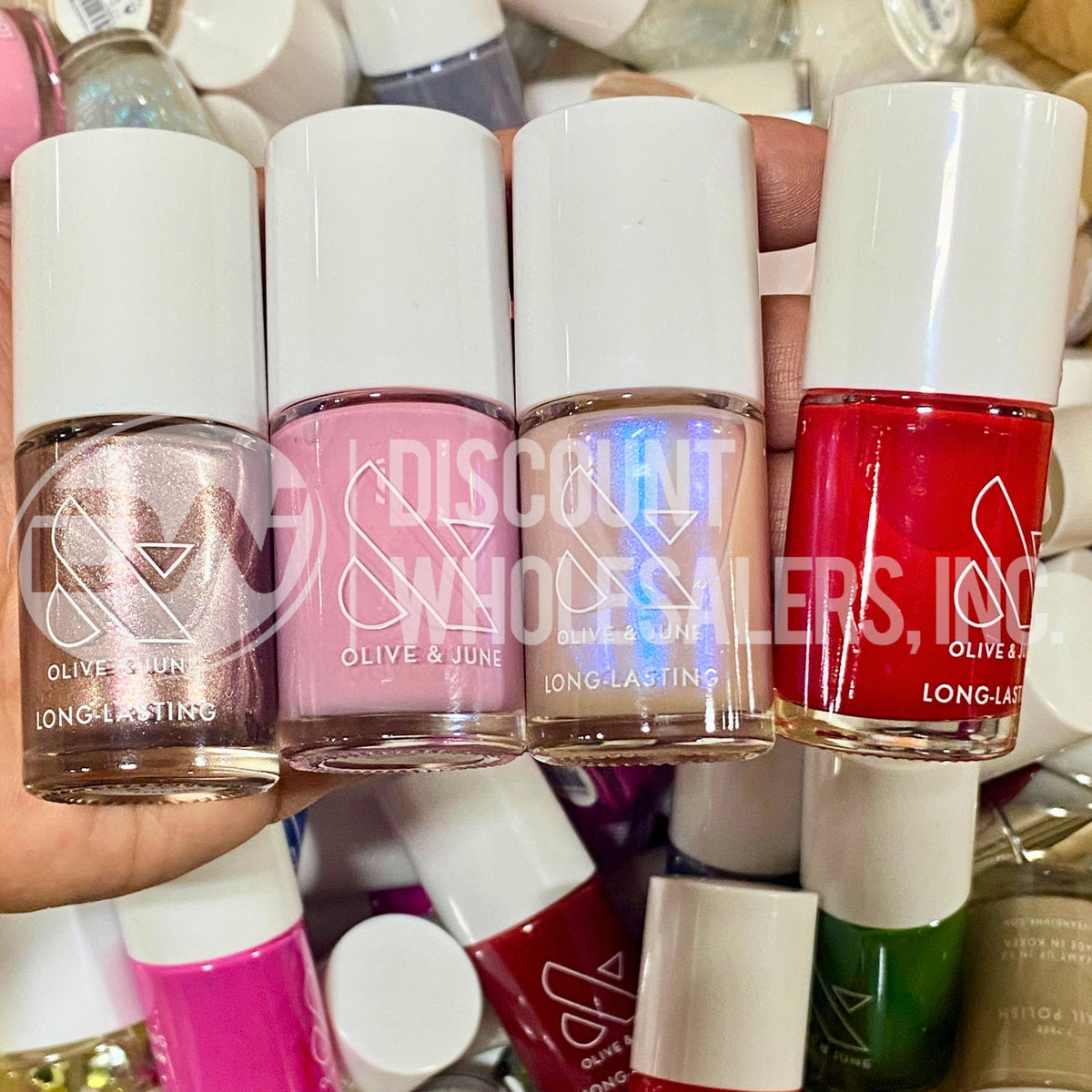 alt
Mezcla de esmaltes Olive & June Nails (lote de 200 piezas)