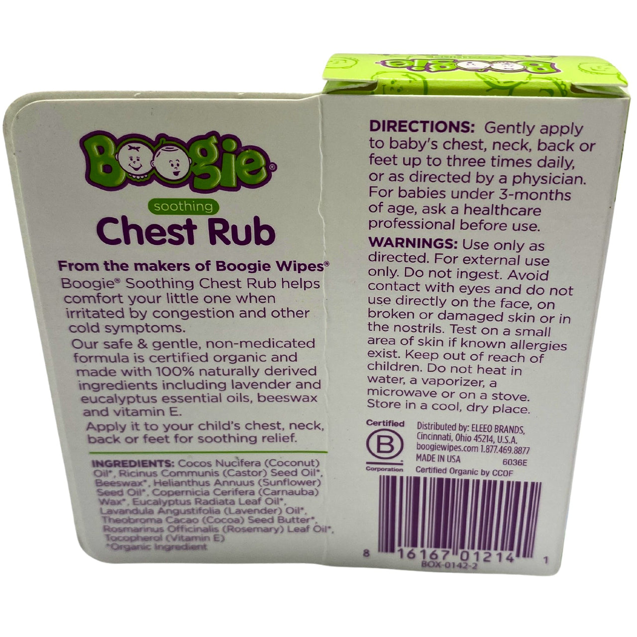 Boogie Chest Rub for Babies, Eucalyptus & Lavender, 0.49oz (70 Pcs Lot)