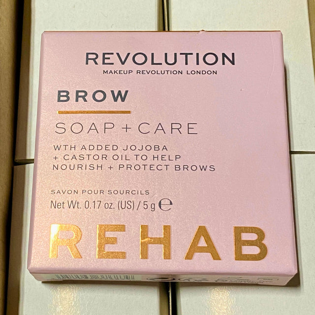 Revolution Brow Soap+Care wth Added Jojoba+ Castor Oil  REHAB 0.17 Oz 