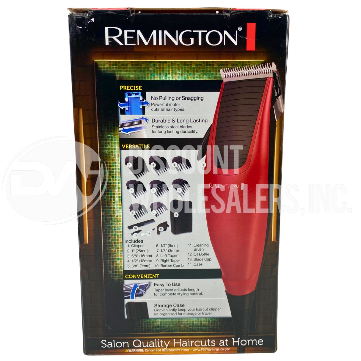 Remington Home Stylist Haircut Kit 14 Piece Ultimate Styling Beard Grooming (96 Pcs Lot)
