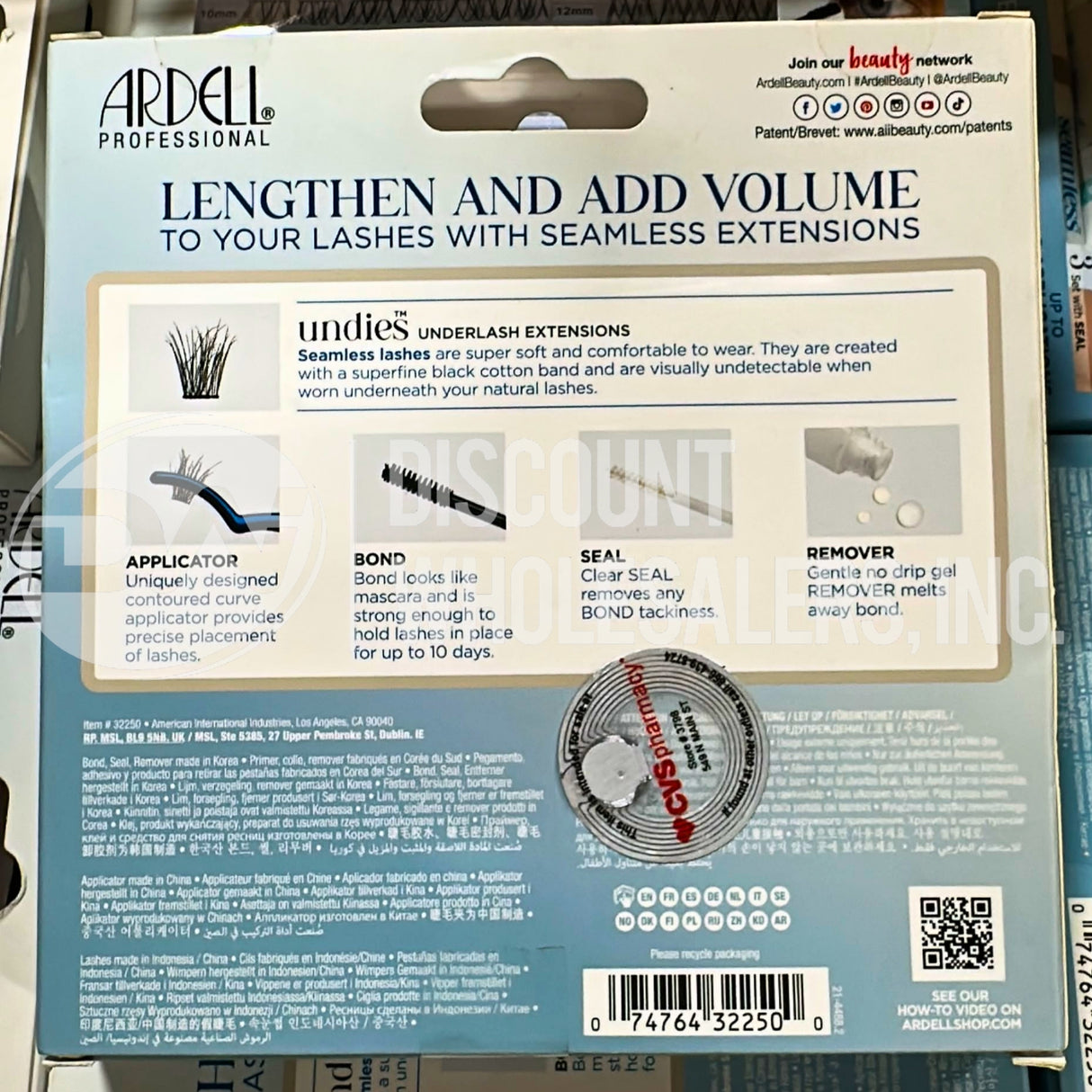 Ardell Seamless Under DIY Lash Extensions Kit Naked Style - 36 Individual Lashes (160 Pcs Lot)