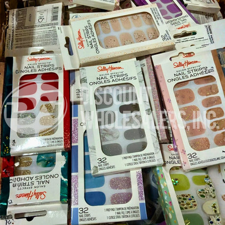 Sally Hansen Salon Effects Real Nail Polish Strips – Assorted 32 Count (100 Pcs Lot)