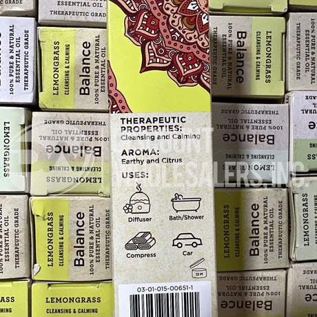 GuruNanda 100% Pure Lemongrass Essential Oil 0.5ml (215 Pcs Lot)