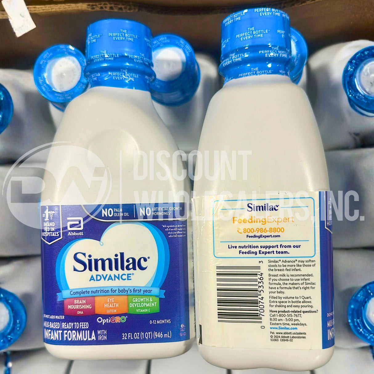 Similac Advance Fórmula infantil con hierro 32 Fl Oz (162 piezas por palé)