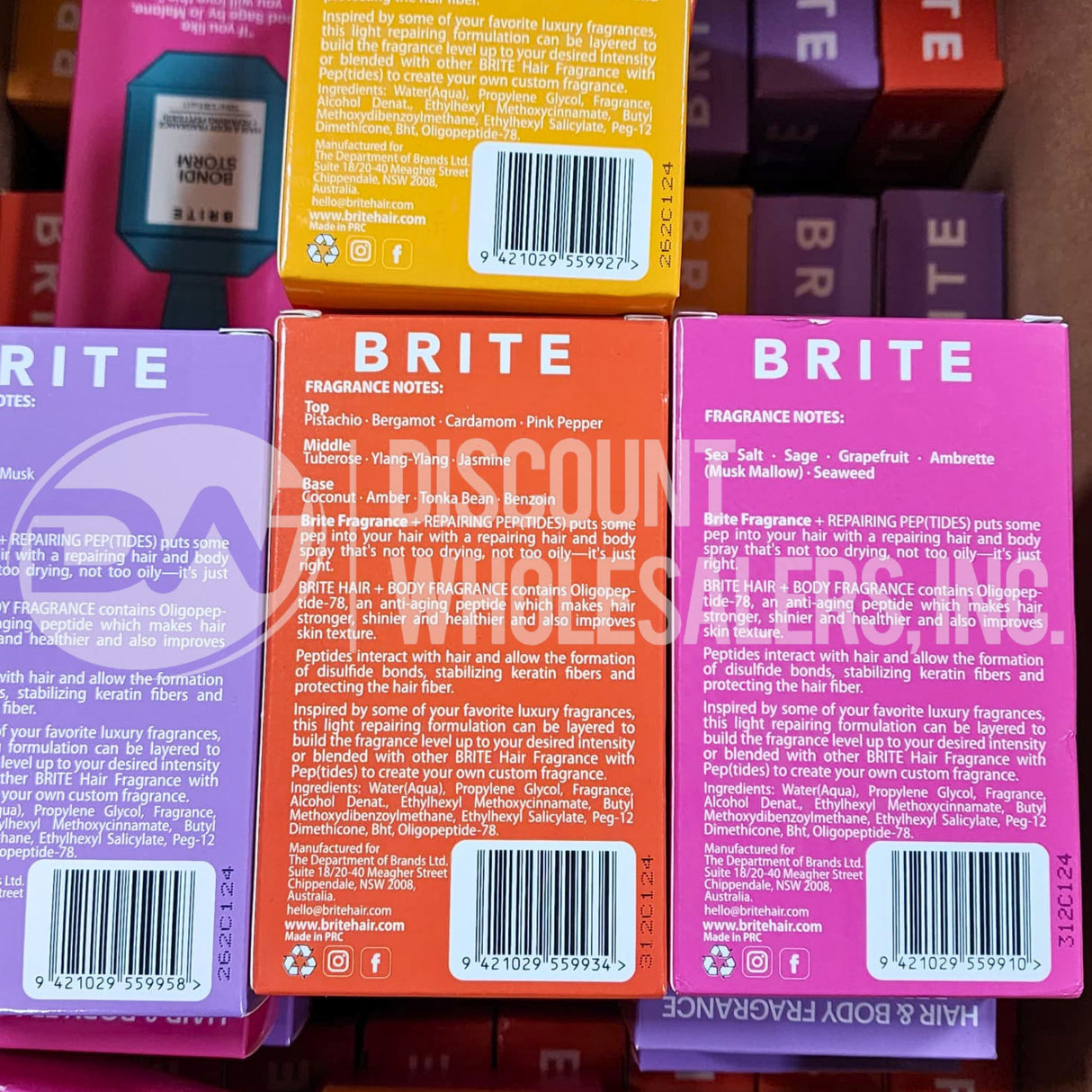 Brite Hair And Body Fragrances Assorted (240 Pcs Lot)