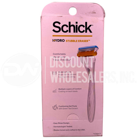 Schick Stubble Eraser Hydro Skin Confort 1 Razor , 2 Cartridges (650 Pcs Lot)