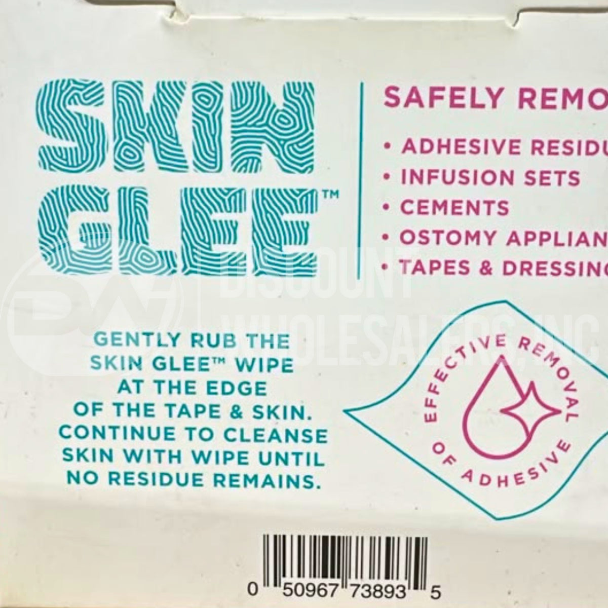Skin Glee 40 Wipes New & Sealed Cleans & Removes Residue (174 Pcs Lot)