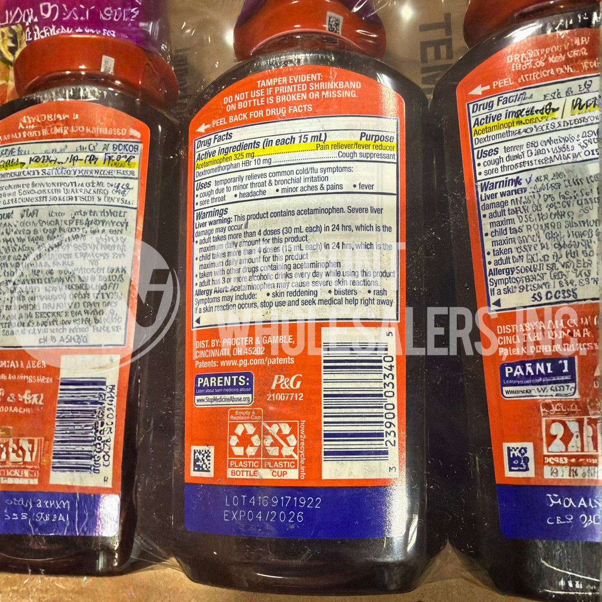 Vicks DayQuil Elderberry Cold & Flu 12 Fl. (48 Pcs Lot)
