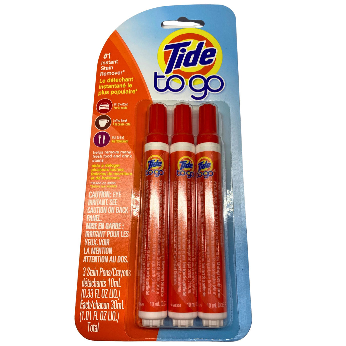 Tide To Go #1intant Stain Remover 3 Stain Pens 1.01 fl.Oz