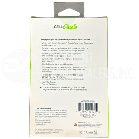 Cell Candy Universal Wireless Charging Pad for Qi-enabled Devices 5W 1A (78 Pcs Lot)