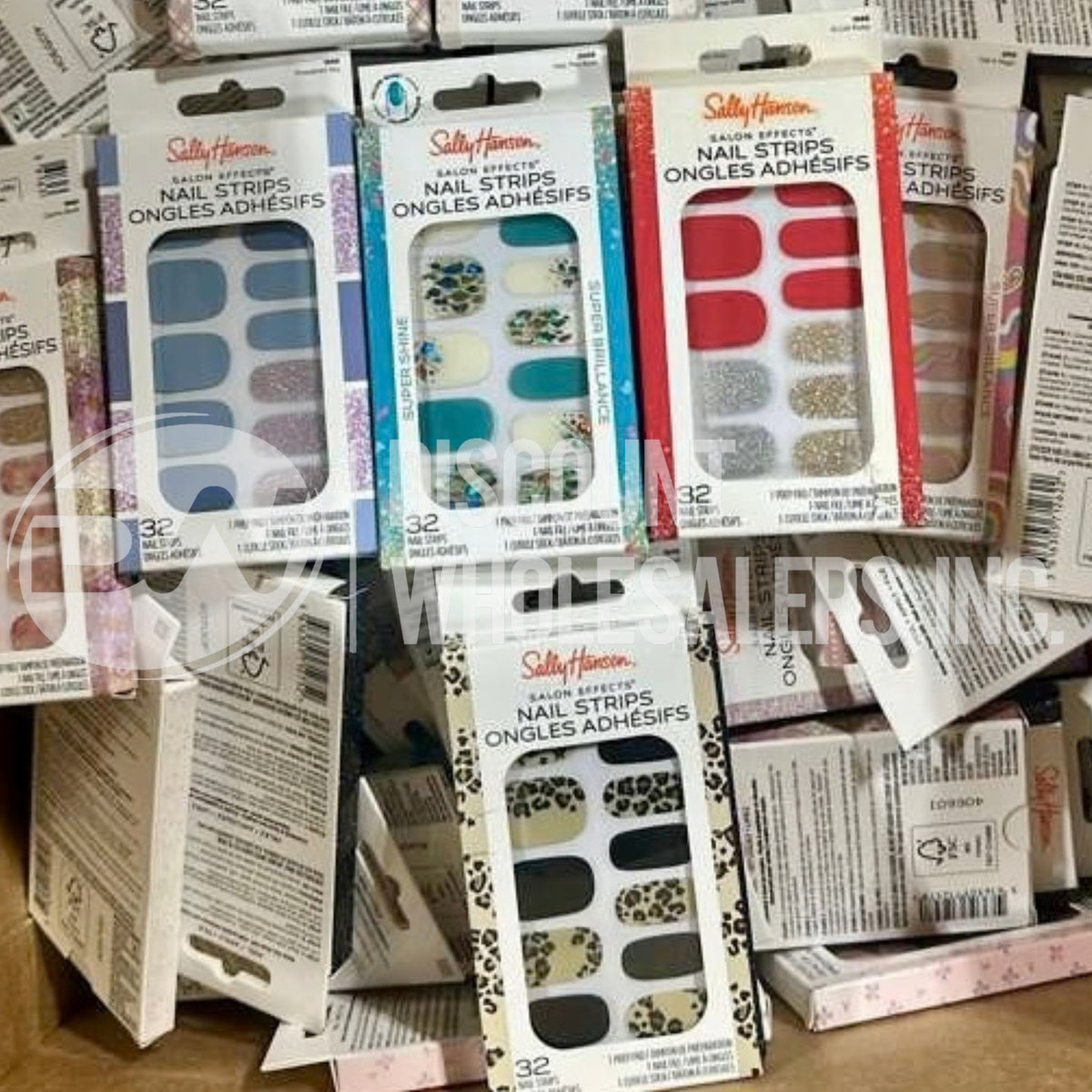 Sally Hansen Salon Effects Nail Polish Strips - 32 Count Different Styles (130 Pcs Lot)