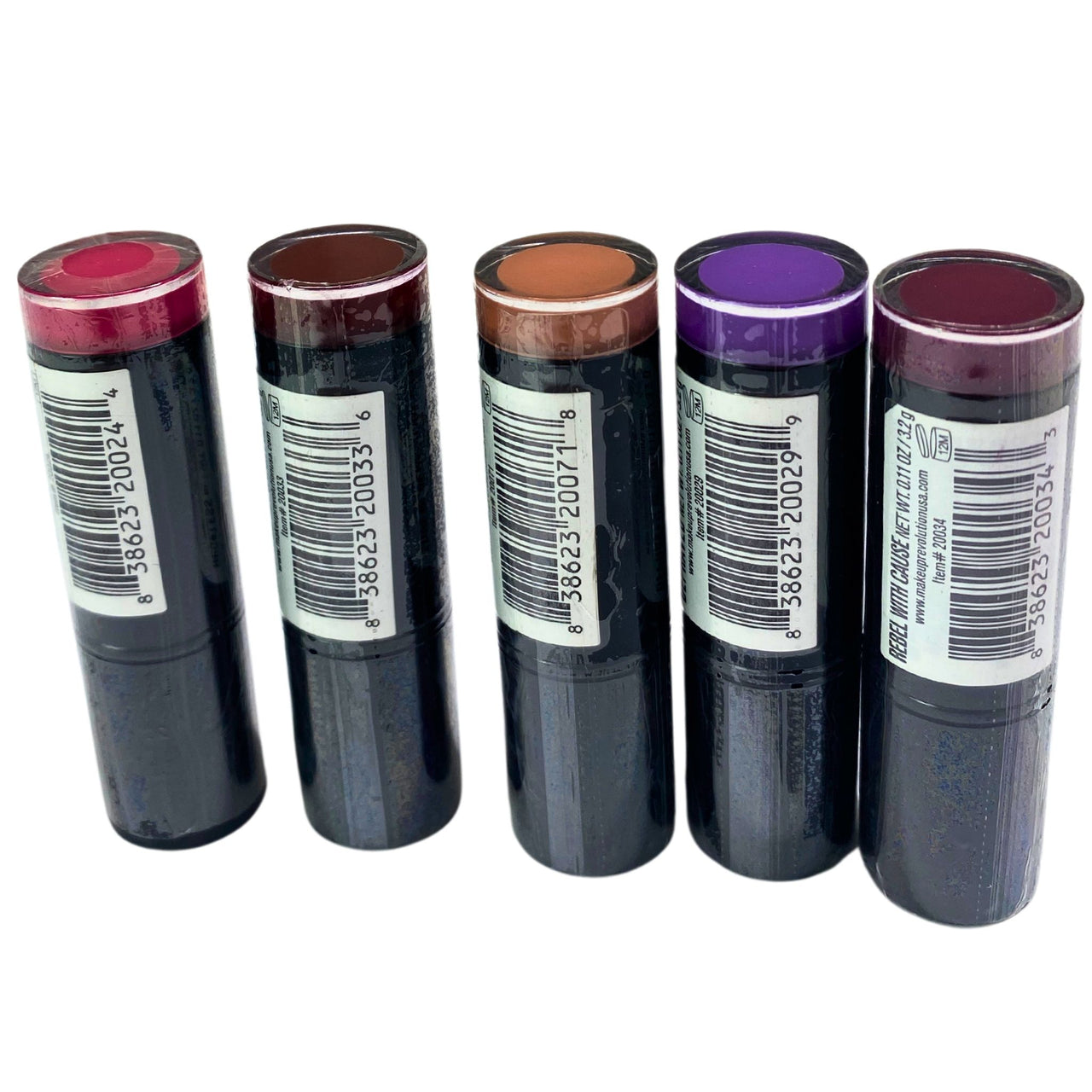 Revolution Lipstick Mix Differents Shades 0.11 oz (100 Pcs Lot)