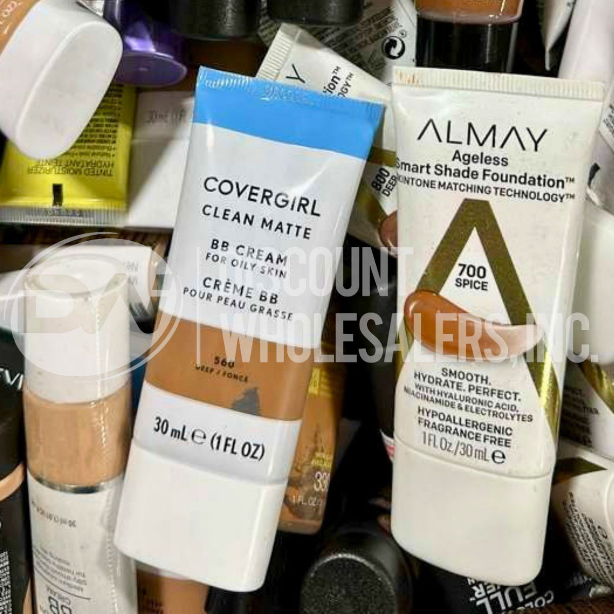 Concealers, Foundations And More Assorted Different Sizes, Shades And Brands (200 Pcs Lot)