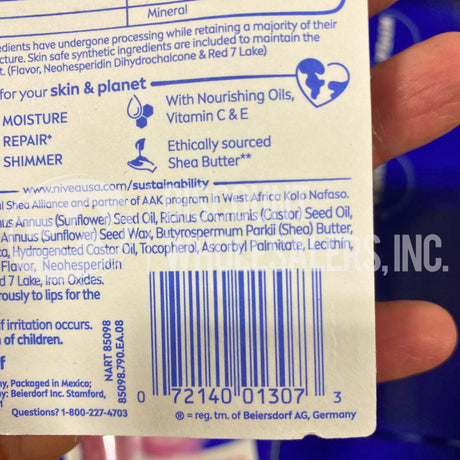 Nivea 3x Care Shimmer Lip Care (48 Pcs Lot)