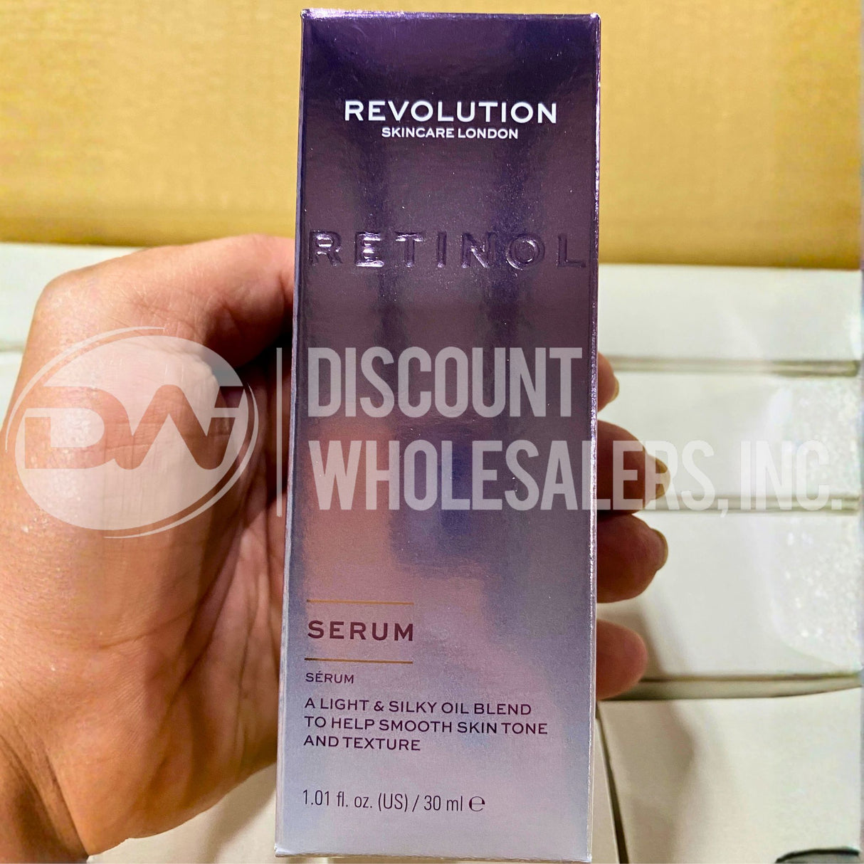 Revolution Retinol Serum 1.01 fl. a Light & Silky Oil Blend to Help Smooth Skin Tone and Texture (36 Pcs Lot)