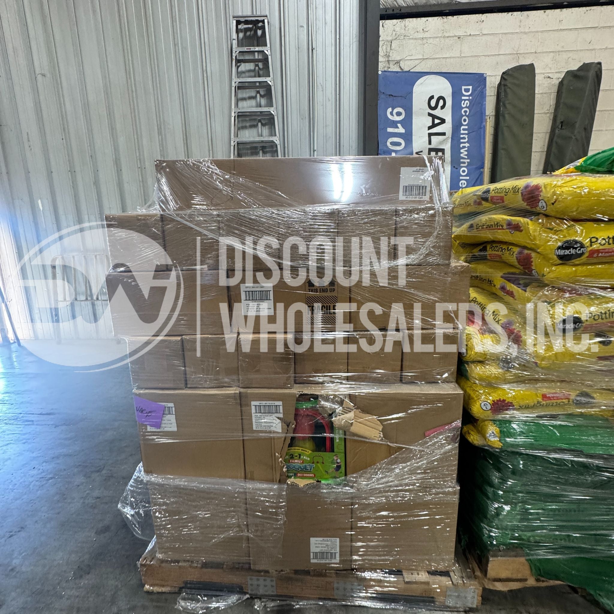 TGT Mercancía general en paquete por caja (26 palés por camión)