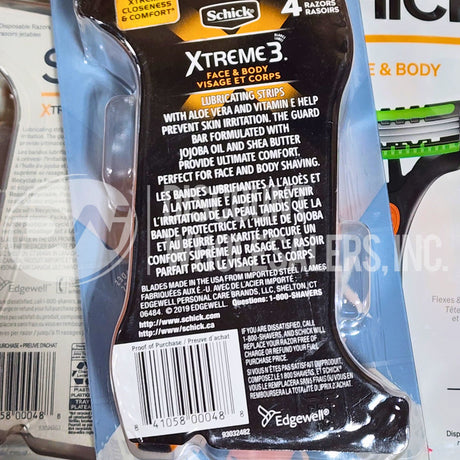Schick Xtreme 3 Face & Body (110 Pcs Lot)