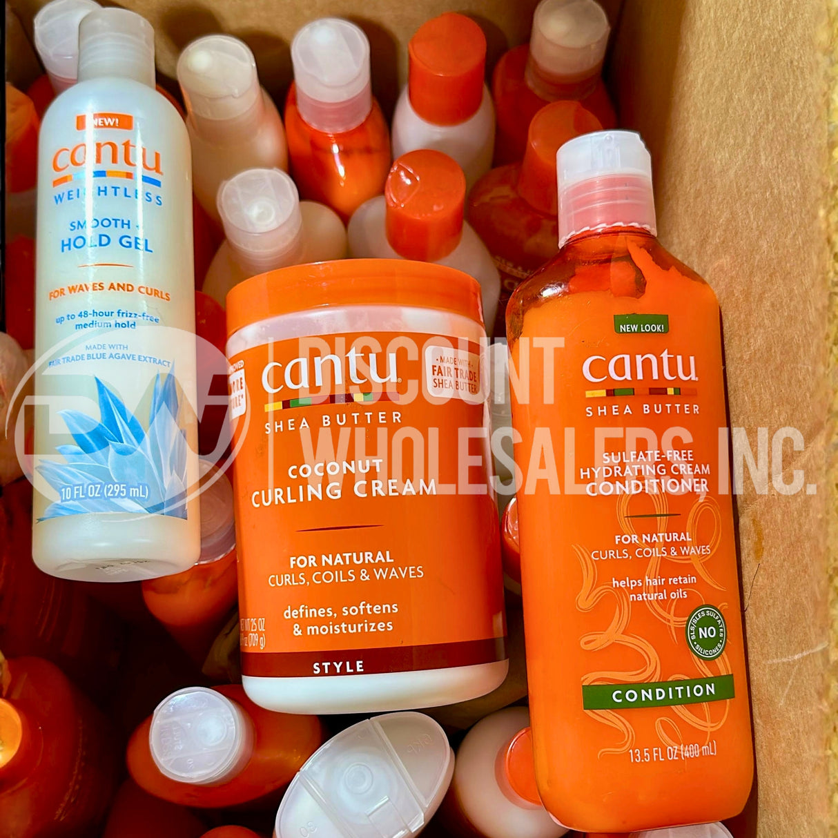 Cantu Assorted Shampoo, Conditioner, Cream, And More Different Sizes (100 Pcs Lot)