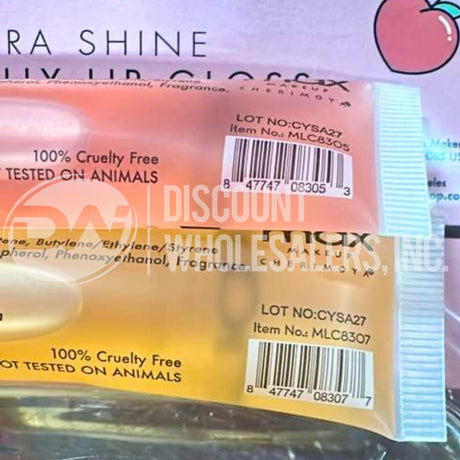 Max Lip Gloss Ultra Shine Pink Jelly Peach And Strawberry Mix (360 Pcs Lot)