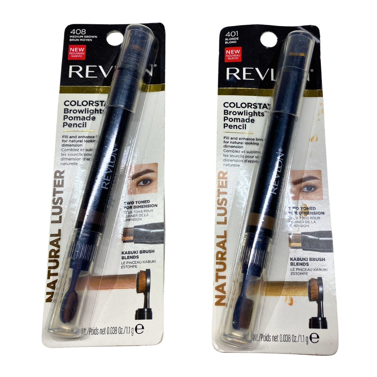 Revlon Colorstay Brow Lights Pomade Pencil Differents Shades Two Toned 