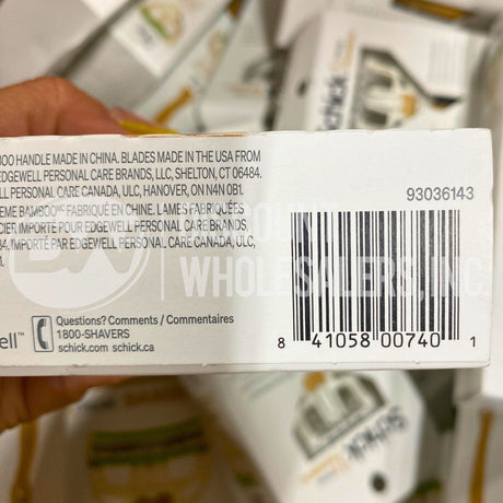 Schick Xtreme Bamboo 1 Handle and 3 Cartridges (60 Pcs Lot)