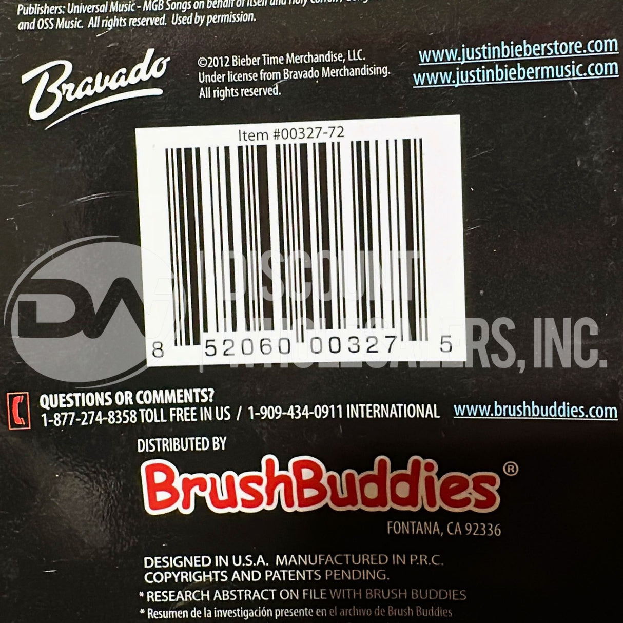 Brush Buddies Justin Bieber Limited Edition Plays 2 Songs (46 Pcs Lot)
