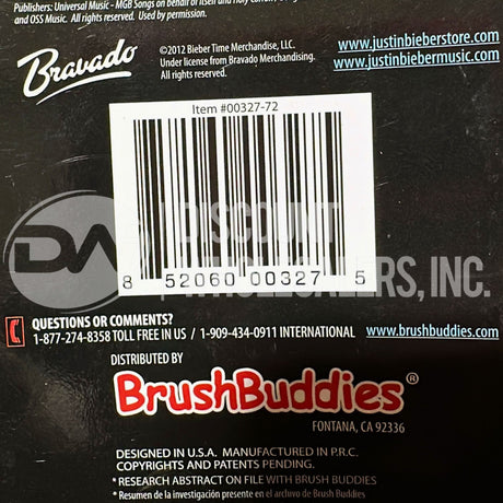Brush Buddies Justin Bieber Limited Edition Plays 2 Songs (46 Pcs Lot)