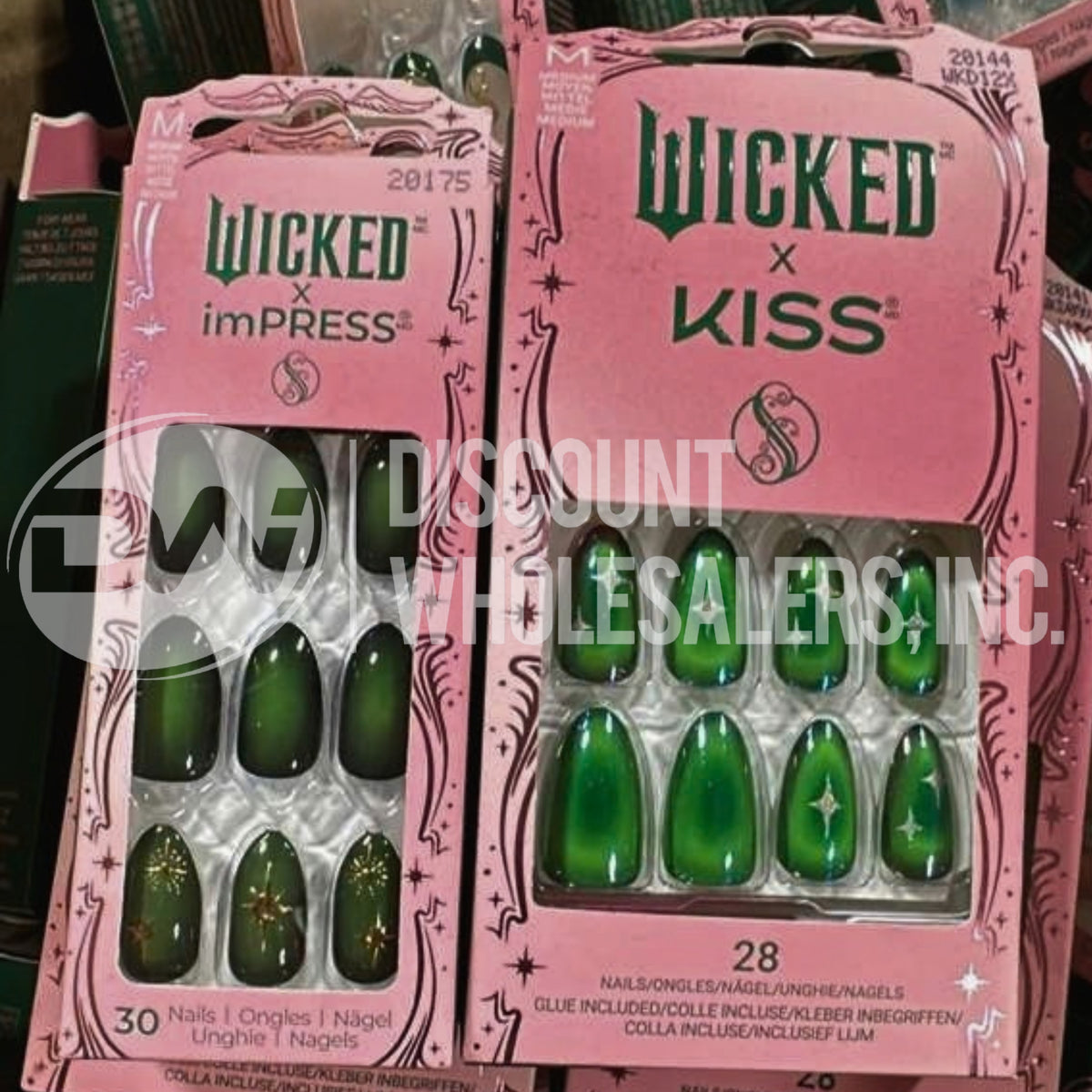 Kiss X Wicked For Good Press On Nails - Limited Edition Assorted (65 Pcs Lot)