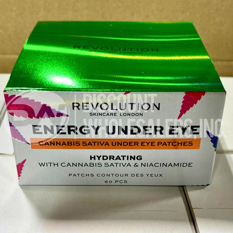 Revolution Energy Under Eye Patches Hydrating with Cannabis Sativa & Niacinamide (72 Pcs Lot)