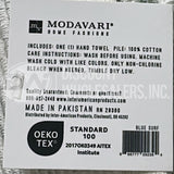 Modavari Waffle Hand Towel Blue Surf (114 Pcs Lot)