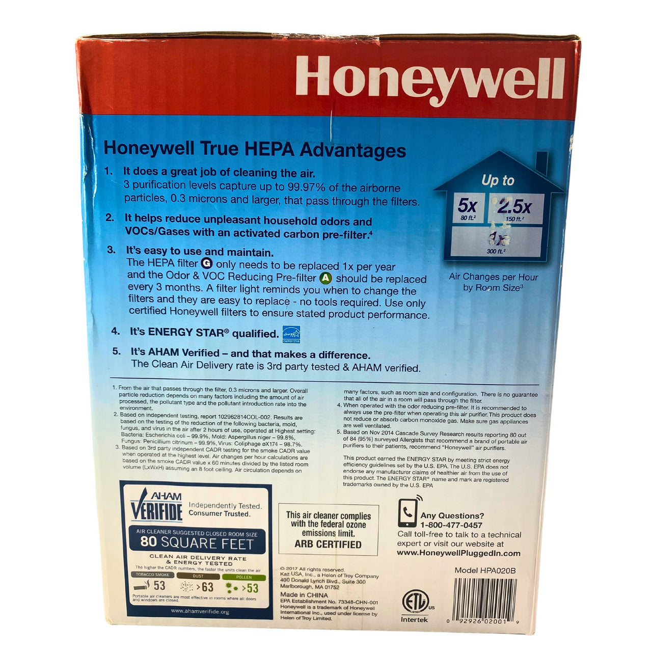 Honeywell Air Purifier: Reduces Odors & Germs for 80 sq. ft. Room, (13 Pcs Lot)