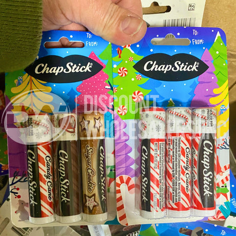 Chapstick Holiday Sugar Cookie and Candy Cane Assorted (300 Pcs Lot)