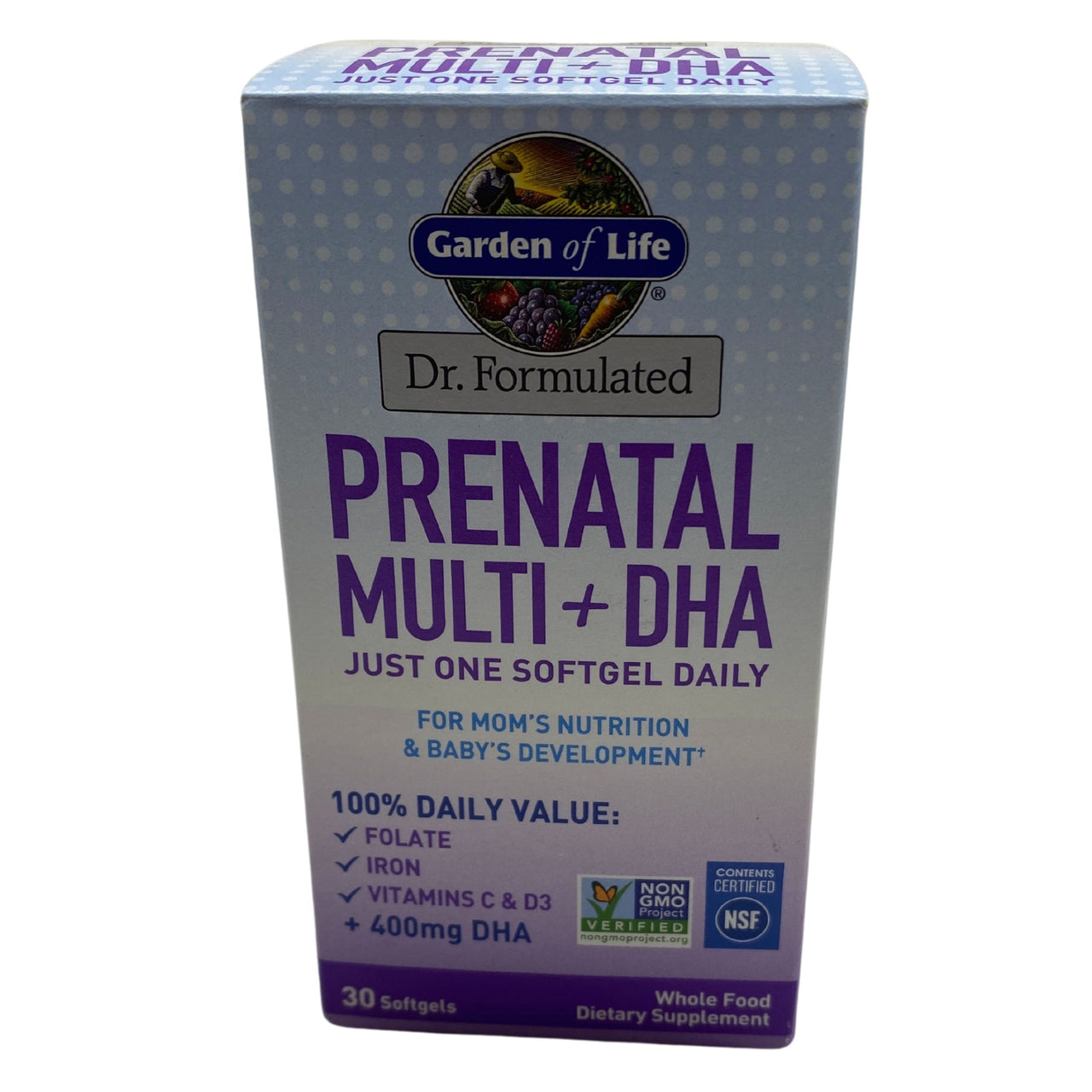 Garden of Life Dr. Formulated Prenatal Multi + DHA