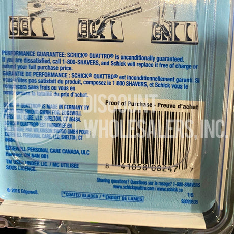 Schick Quattro Titanium 1 Razor +3 Cartridges (140 Pcs Lot)