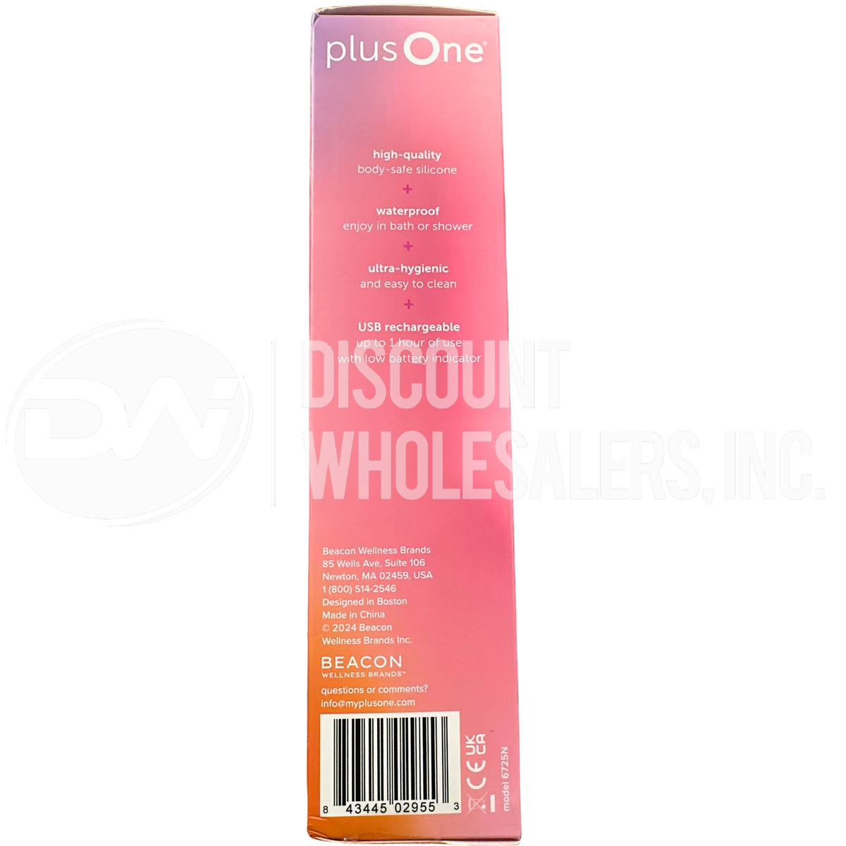 Plus One Fluttering Arouser Vibrator, Waterproof, USB Rechargeable (120 Pcs Lot)