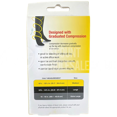 3M Futuro Medical Compression Stockings Open Toe Knee Length Beige Large (112 Pcs Lot)