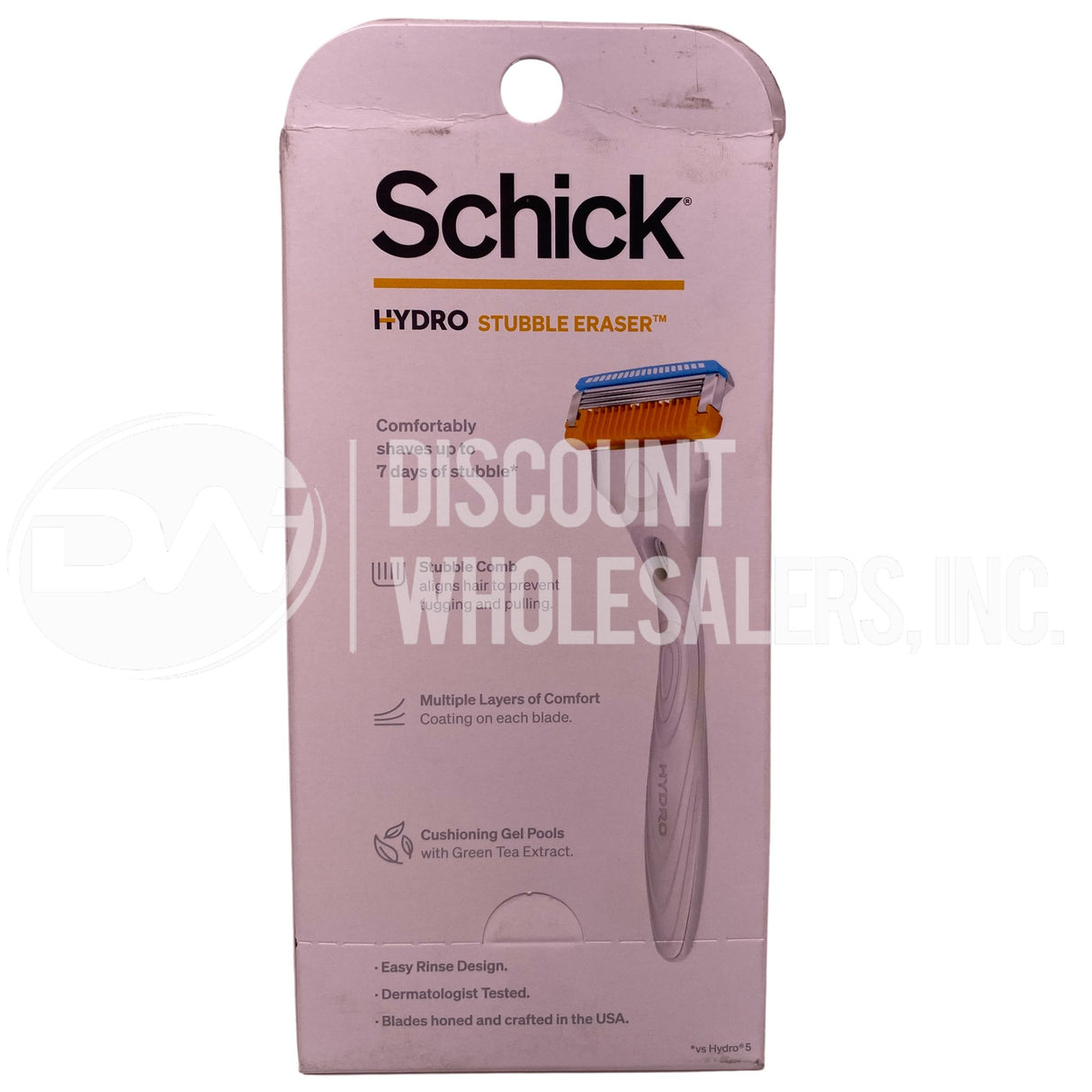 Schick Stubble Eraser Hydro Skin Confort 1 Razor , 2 Cartridges (600 Pcs Lot)