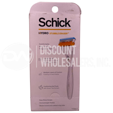 Schick Stubble Eraser Hydro Skin Confort 1 Razor , 2 Cartridges (600 Pcs Lot)